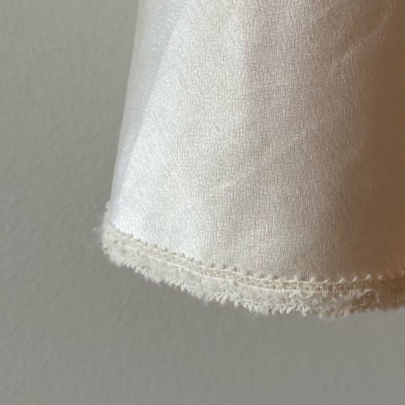 Vintage Silky Style Mini Slip Dress, Cream - M - Picture 4 of 6